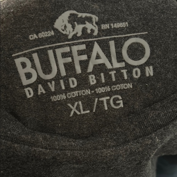 Buffalo David Bitton Gray Short Sleeve Tee - Picture 2 of 3